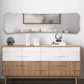 Miroir rond encadré en fer de 90 x 90 cm : style moderne, aucun assemblage requis, fixation murale