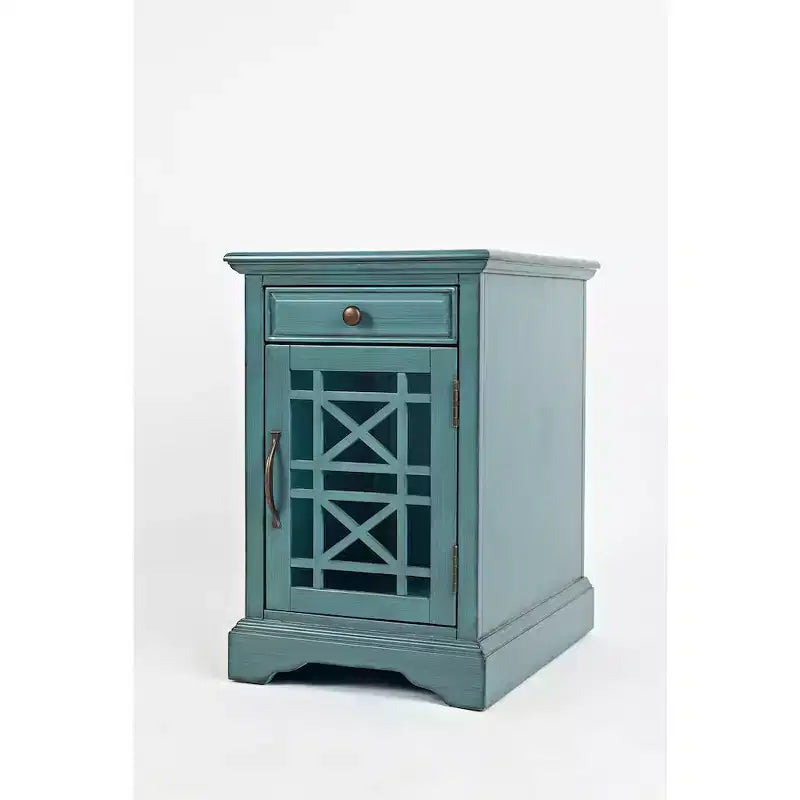 Table d'appoint de chevet avec chargeur USB