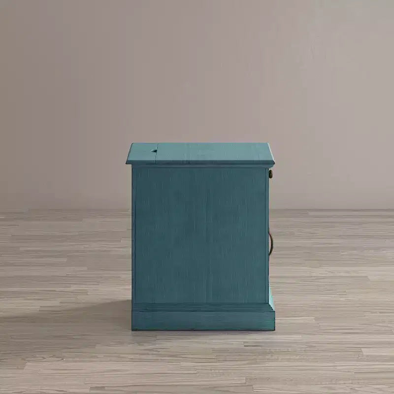 Table d'appoint de chevet avec chargeur USB