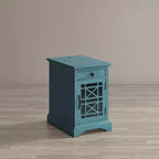 Table d'appoint de chevet avec chargeur USB