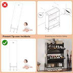 Meuble à chaussures avec 2 tiroirs basculants - Organisateur de rangement autonome pour entrée, Meuble à chaussures étroit, Séparation sec/humide avec pieds en métal