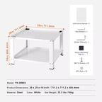 Piédestal de laveuse-sécheuse avec étagère de rangement, 71L x 71l x 41H cm, Support de base universel pour laveuse et sécheuse, Capacité de 300 kg