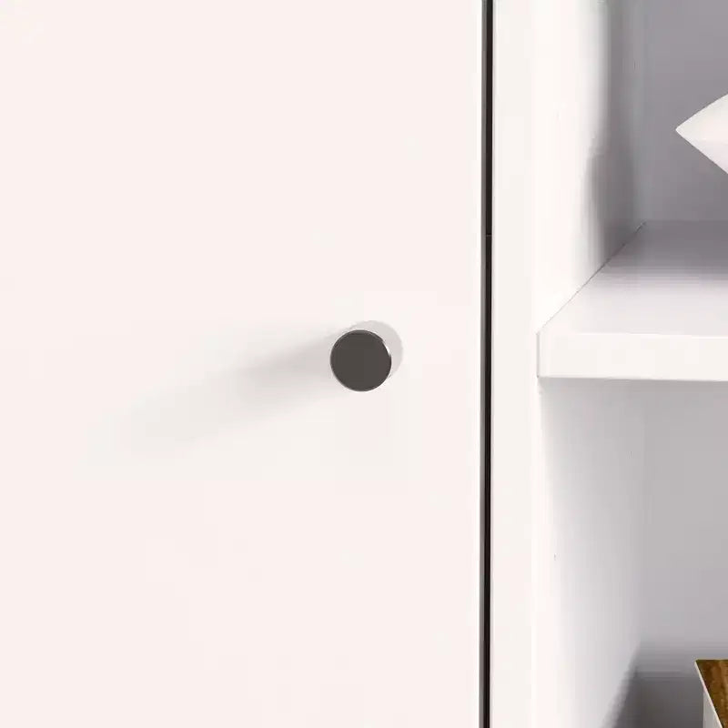 Meuble TV moderne et minimaliste : Meuble console de design moderne avec grand espace de rangement, étagère TV flottante