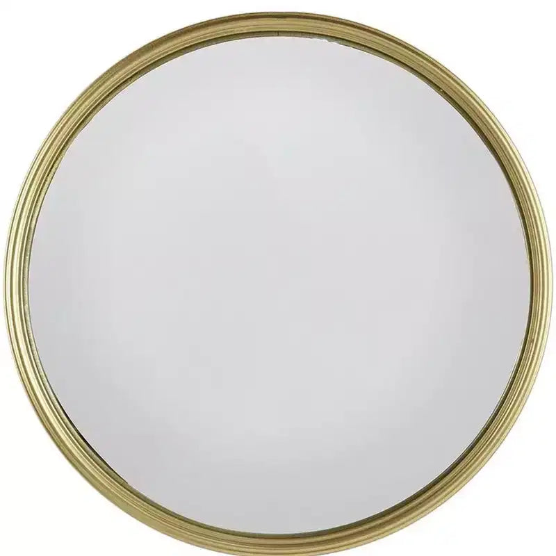 Miroir mural rond doré texturé en fer de 15 po