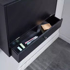 Bureau mural pour ordinateur portable - Noir