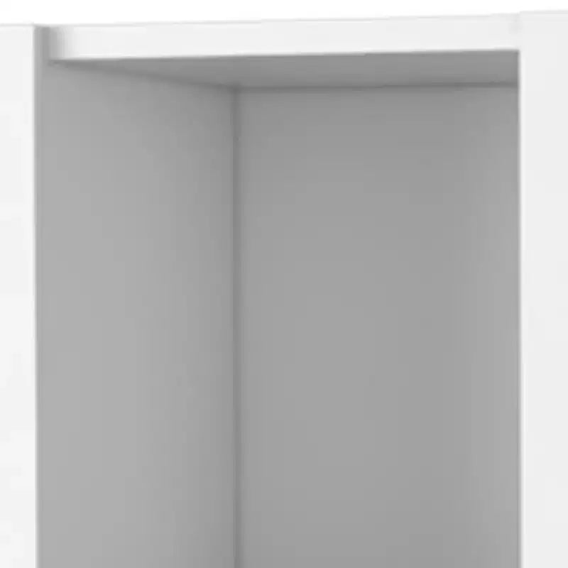 Meuble d'appoint mural 59 en bois blanc avec quatre portes