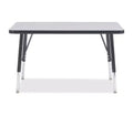 Jonti-Craft Berries Elementary Height Color Edge Rectangle Table (24 x 36) in Black