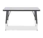 Jonti-Craft Berries Elementary Height Color Edge Rectangle Table (24 x 36) in Black