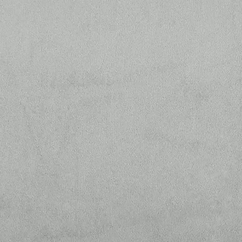 Cadre de lit avec tête de lit Plate-forme Meubles de chambre Velours - Gris clair Lit jumeau