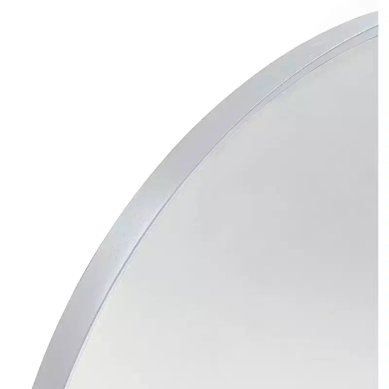 Miroir Mural de Salle de Bain Argenté à Arche - Cadre Métallique