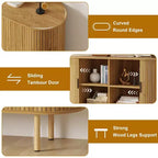 Meuble de rangement avec buffet, armoire d'appoint de 120 cm de style milieu de siècle, petites armoires de rangement avec portes coulissantes pour entrée, cuisine, salon