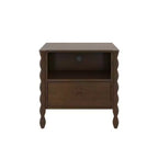 Table de chevet Cubby avec 1 tiroir et prise électrique