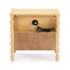 Table de chevet Cubby avec 1 tiroir et prise électrique