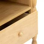 Table de chevet Cubby avec 1 tiroir et prise électrique