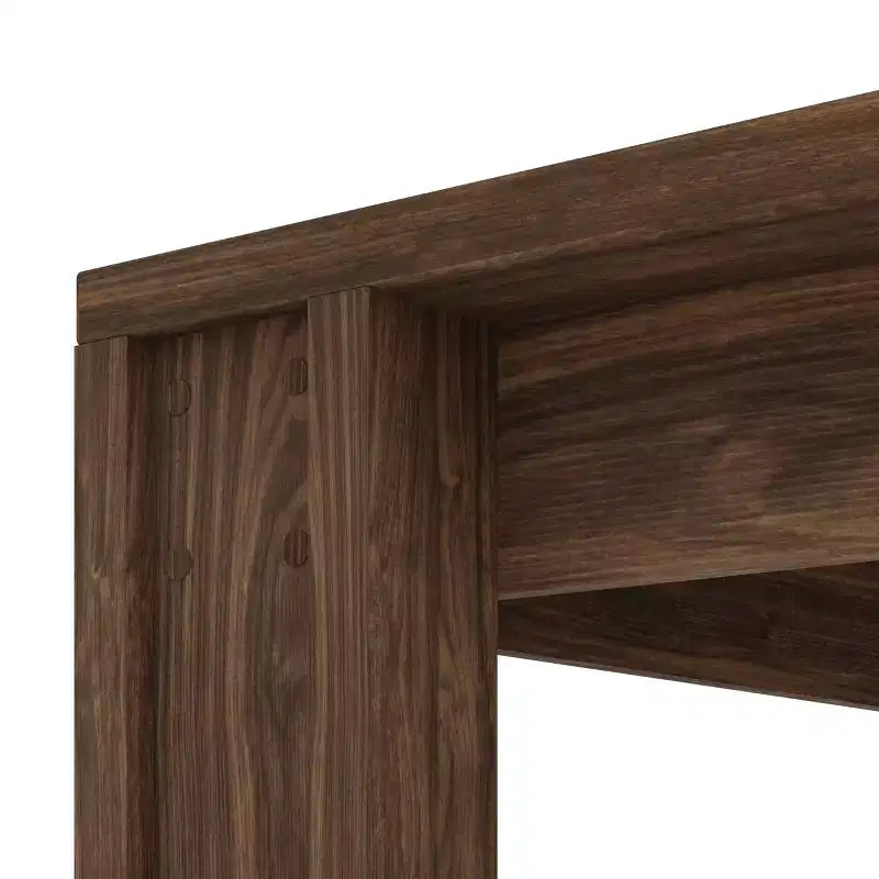 Table à manger de ferme pour 6-8 personnes, longue table rectangulaire en bois de 180 cm avec larges pieds en H et cadre robuste pour cuisine, salle à manger et appartement