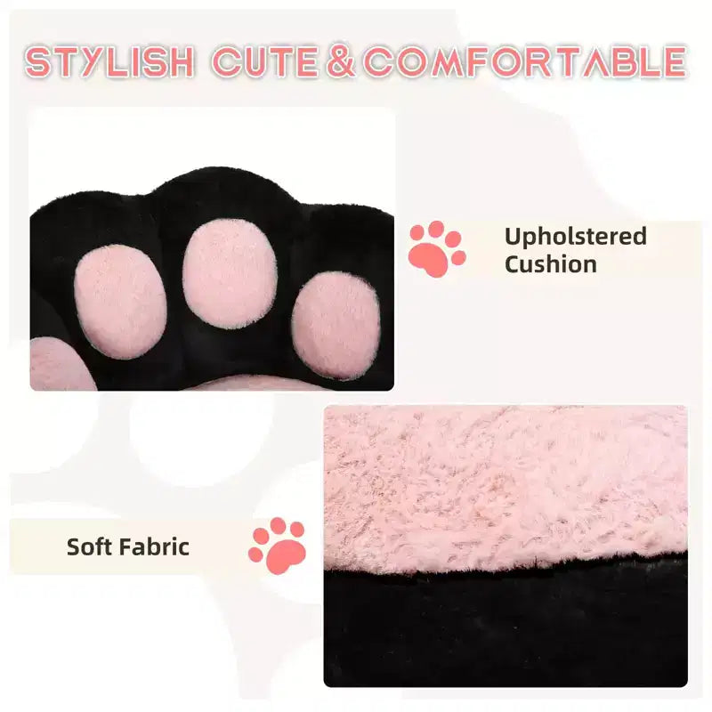 Chaise de vanité en polaire Teddy avec dossier en patte de chat, pivotante à 360°, hauteur réglable, supporte 136 kg, assemblage sans outils pour bureau à domicile, chambre à coucher