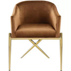 Chaise de salle à manger en velours Selle