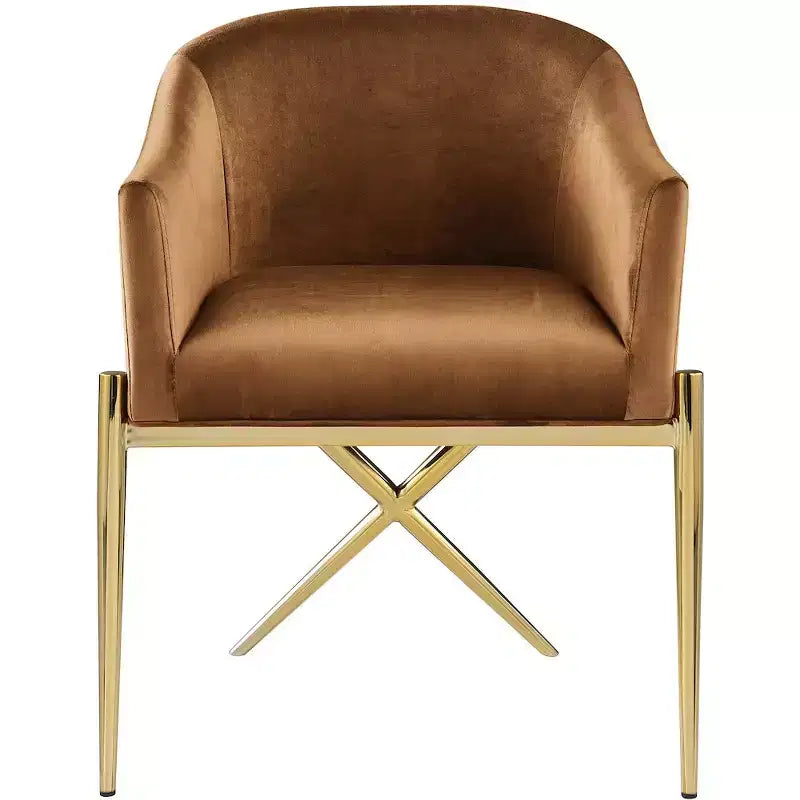 Chaise de salle à manger en velours Selle