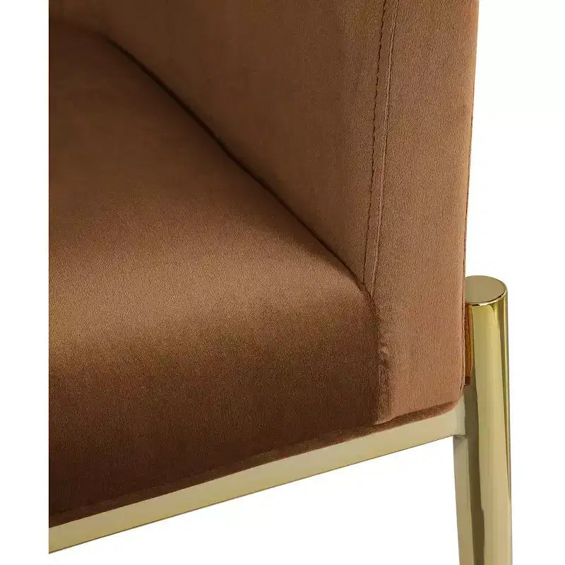 Chaise de salle à manger en velours Selle