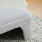 Banc rembourré Rembourré Banc de bout de lit Ottomane minimaliste Banc d'entrée Repose-pieds