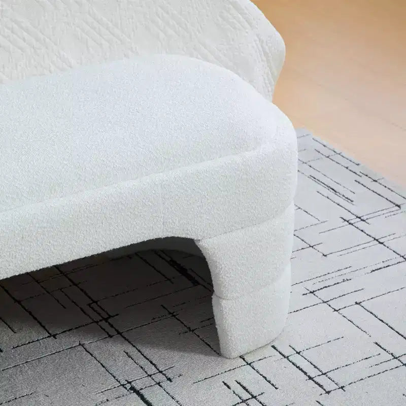 Banc rembourré Rembourré Banc de bout de lit Ottomane minimaliste Banc d'entrée Repose-pieds