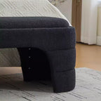 Banc rembourré Rembourré Banc de bout de lit Ottomane minimaliste Banc d'entrée Repose-pieds
