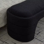 Banc rembourré Rembourré Banc de bout de lit Ottomane minimaliste Banc d'entrée Repose-pieds
