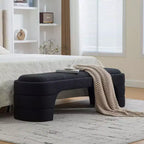 ModernLuxe Upholstered Bench Padded Bed End Bench Minimalist Ottoman Entryway Bench Footstool