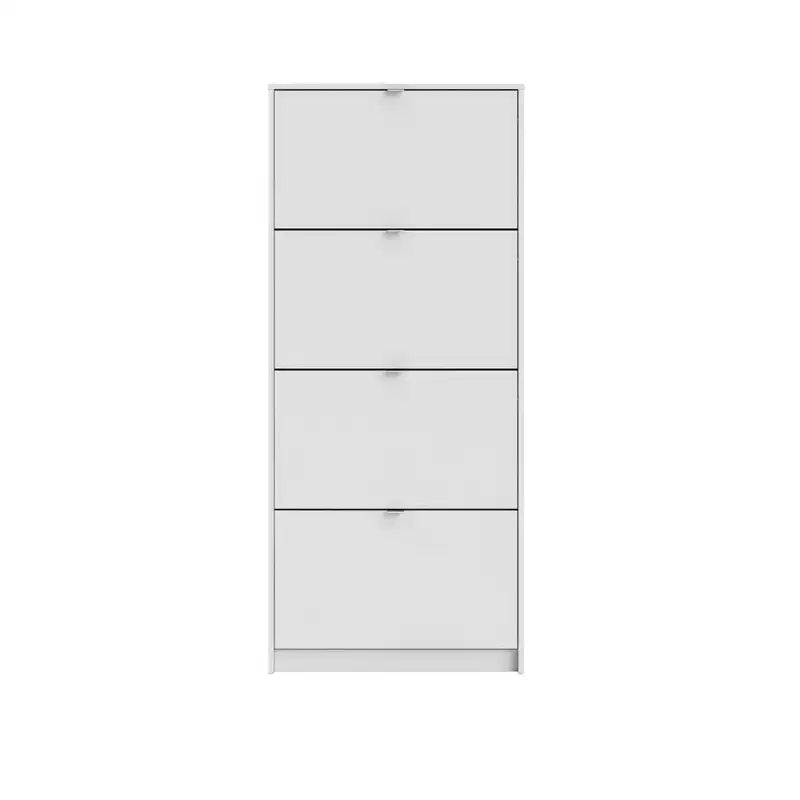 Tvilum, Bright 4 Drawer Shoe Cabinet, White