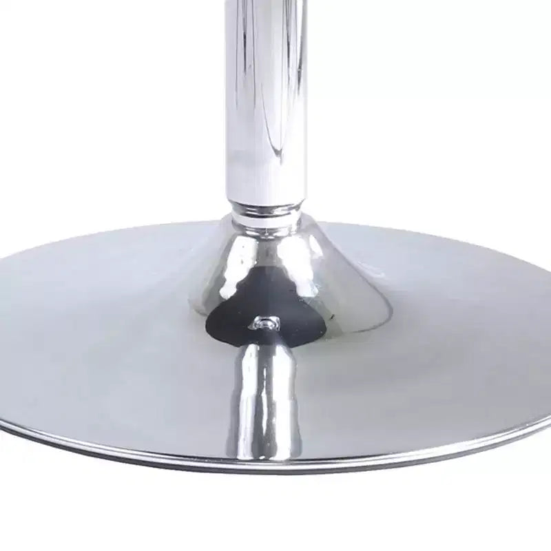 Table à manger ronde avec piètement en métal Bois/Noir