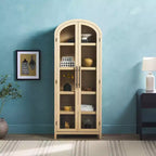 Bibliothèque à 5 étagères en arche de 193 cm