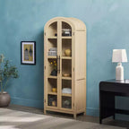 Bibliothèque à 5 étagères en arche de 193 cm