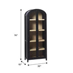 Bibliothèque à 5 étagères en arche de 193 cm