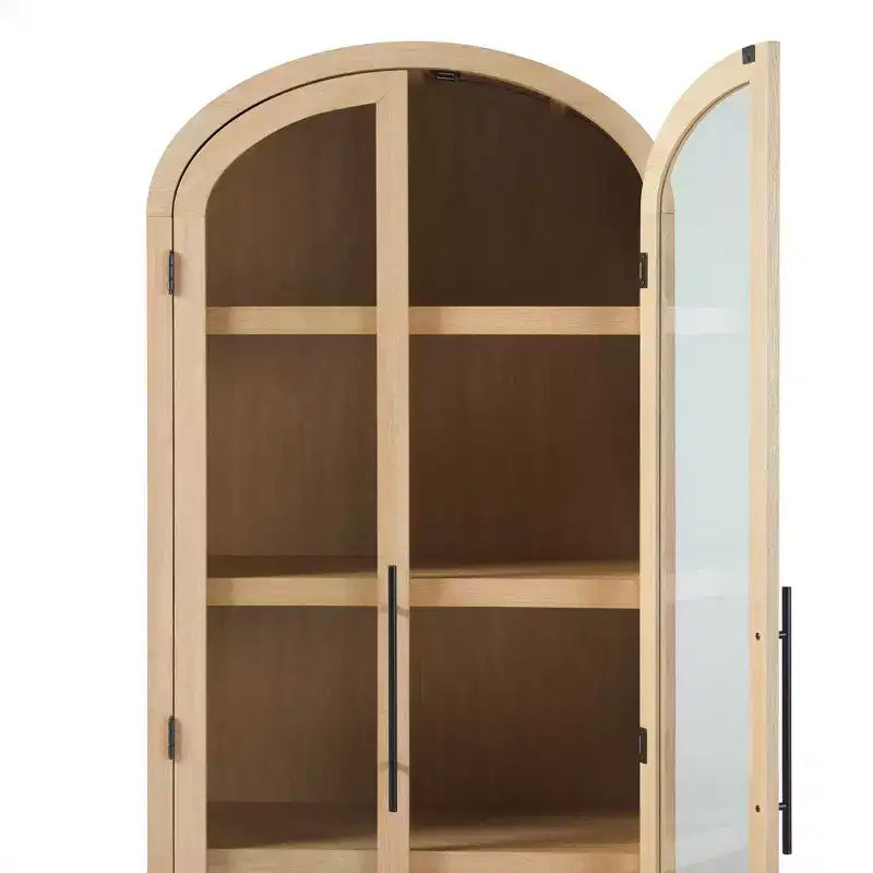 Bibliothèque à 5 étagères en arche de 193 cm