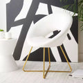 Fauteuil d'appoint – Ivoire/Or