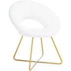 Fauteuil d'appoint – Ivoire/Or