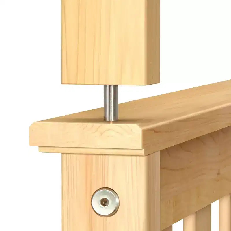 Lits superposés jumeaux en bois massif avec lit gigogne de rangement pour adultes/enfants